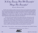 "It Is By Beauty That All Beautiful Things Are Beautiful" [MP3]