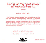 Making the Holy Spirit Special: The Arrogance of the Ego [MP3]