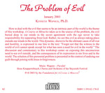 The Problem of Evil [CD]