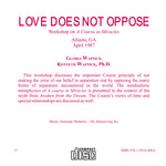 Love Does Not Oppose [CD]