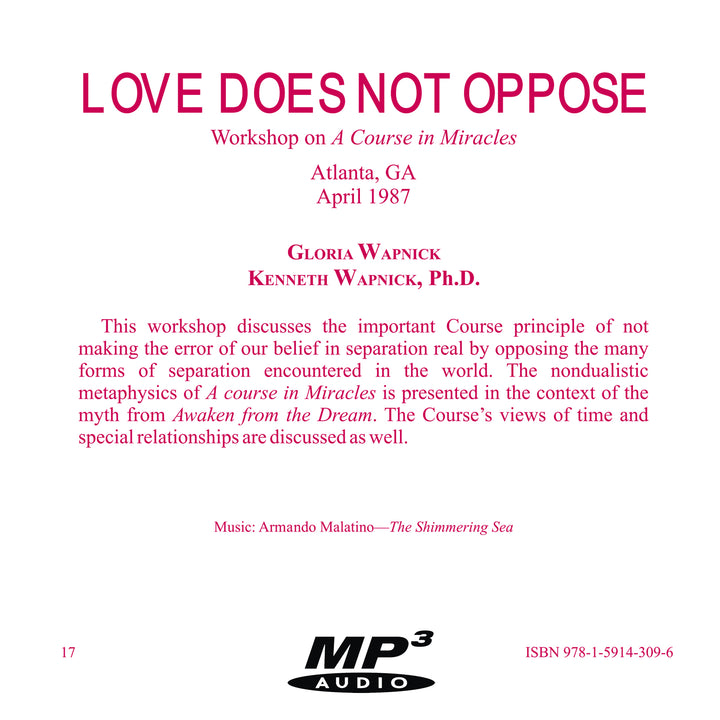 Love Does Not Oppose [MP3]