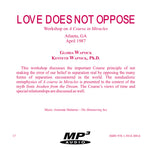 Love Does Not Oppose [MP3]