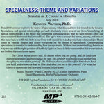 Specialness: Theme and Variations [MP3]