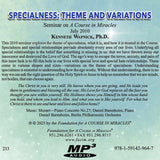 Specialness: Theme and Variations [MP3]