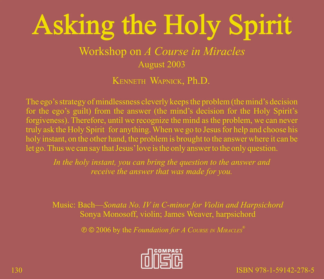 Asking the Holy Spirit [CD]