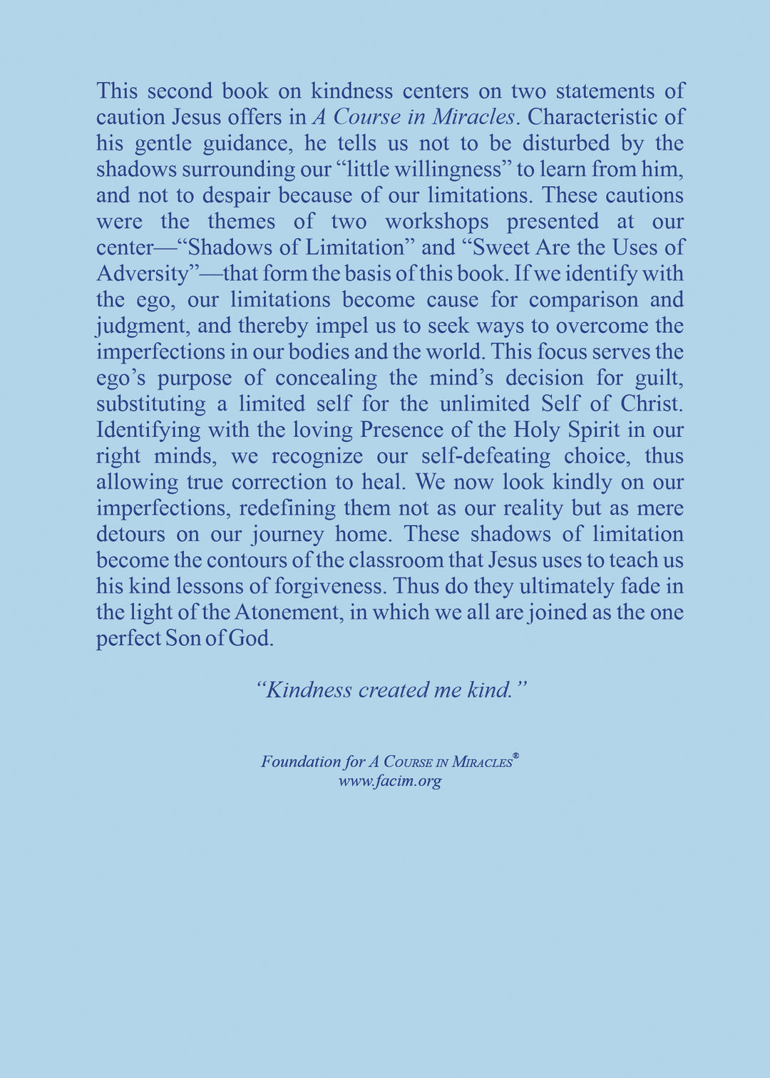 The Healing Power of Kindness-Vol. 2, Forgiving Our Limitations [BOOK]