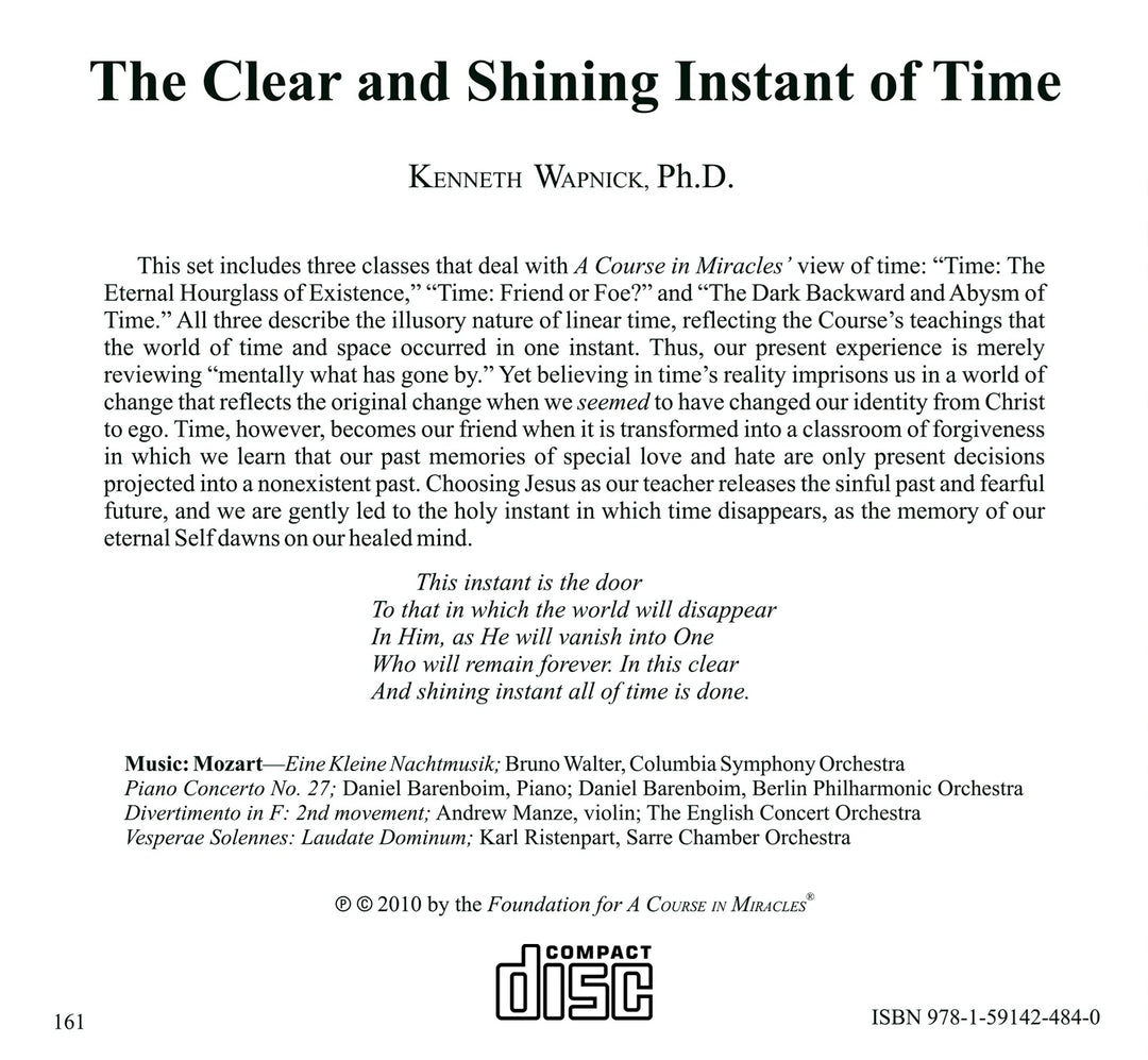 The Clear and Shining Instant of Time [CD]