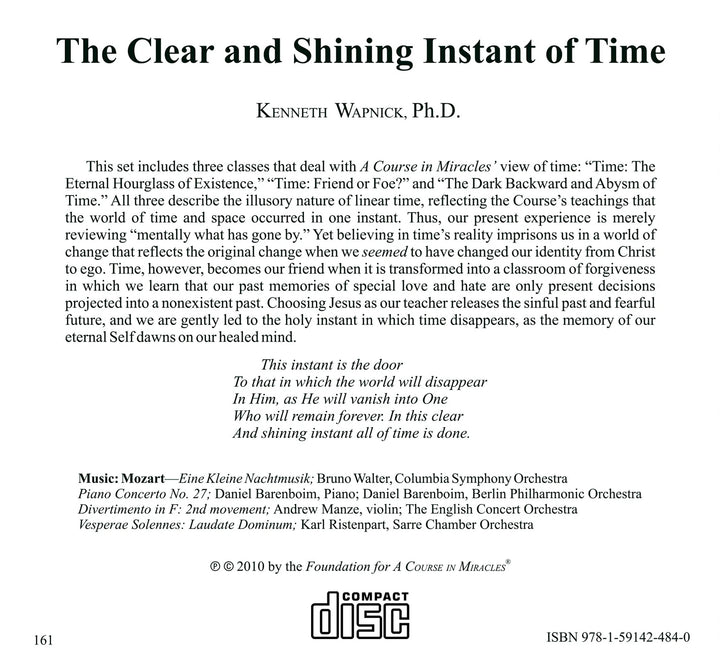 The Clear and Shining Instant of Time [CD]