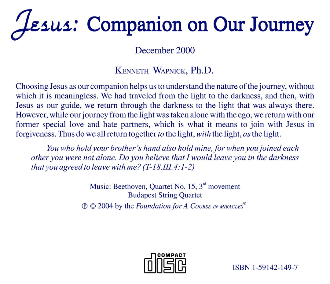 Jesus: Companion on Our Journey [CD]