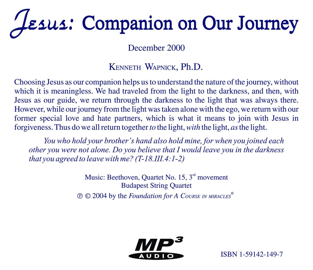Jesus: Companion on Our Journey [MP3]