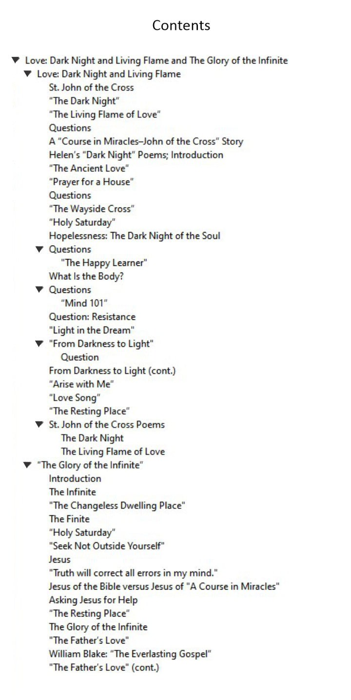 Love: Dark Night and Living Flame and The Glory of the Infinite [EPUB]