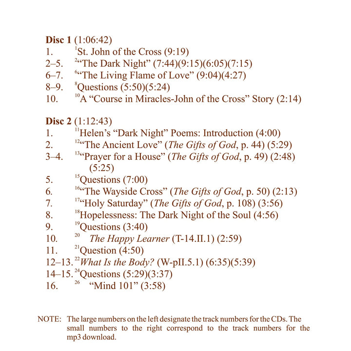 Love: Dark Night and Living Flame [MP3]