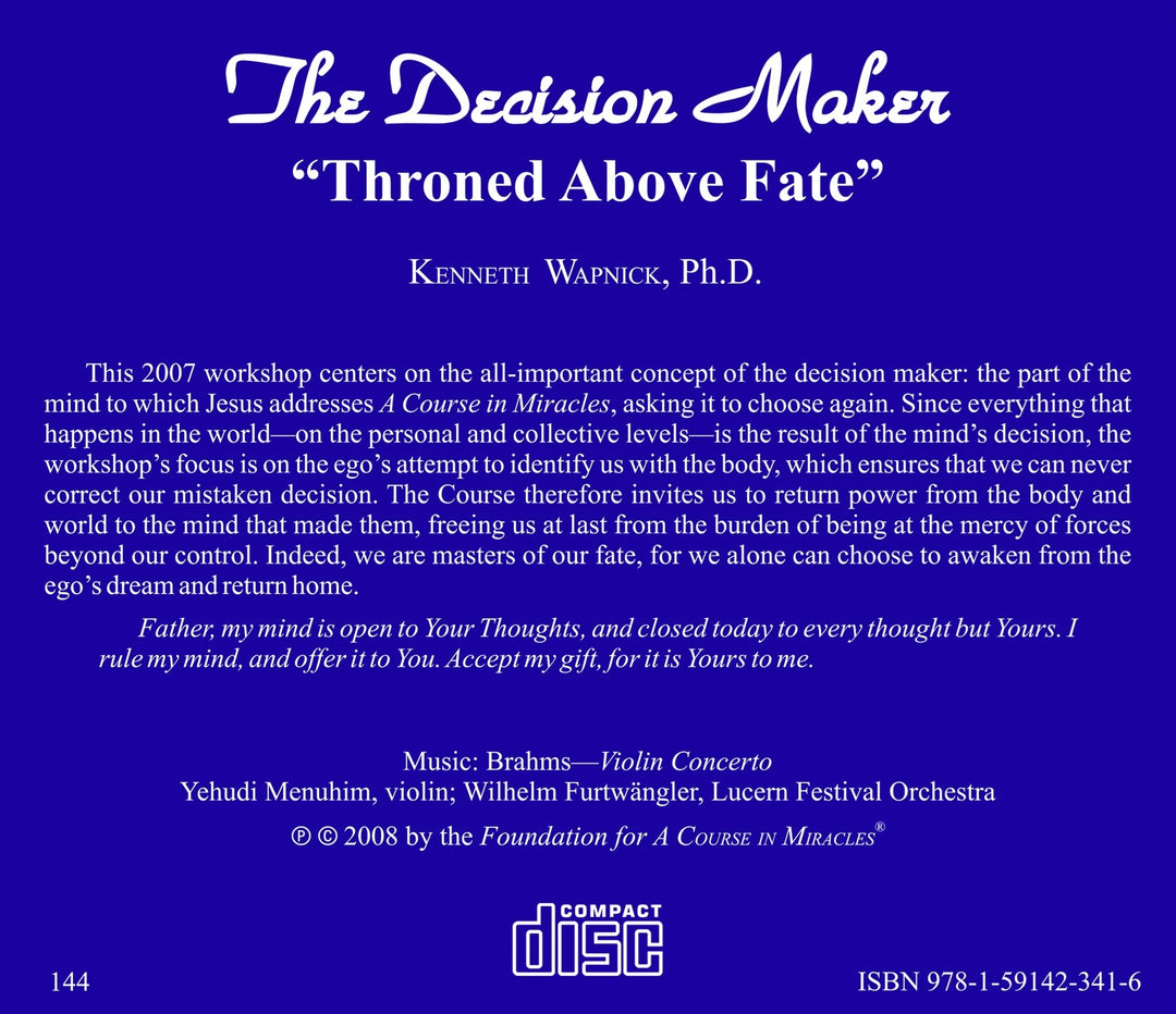 The Decision Maker: "Throned Above Fate" [CD]