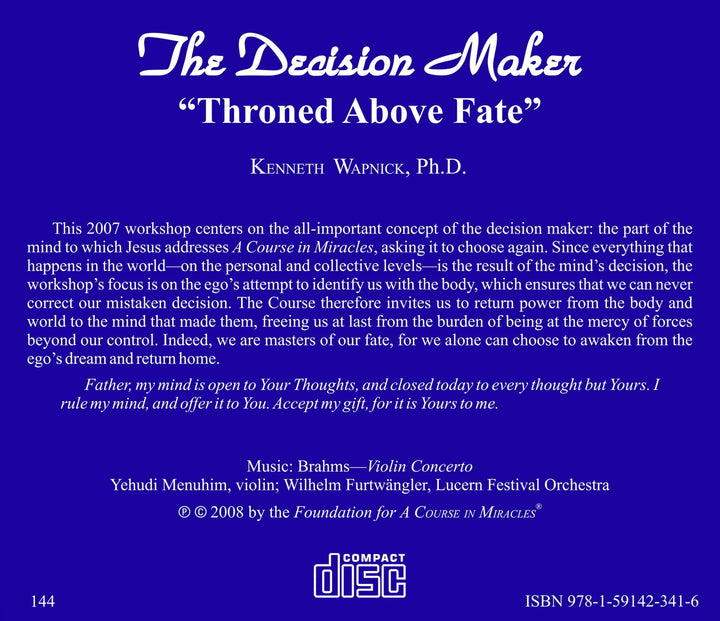 The Decision Maker: "Throned Above Fate" [CD]