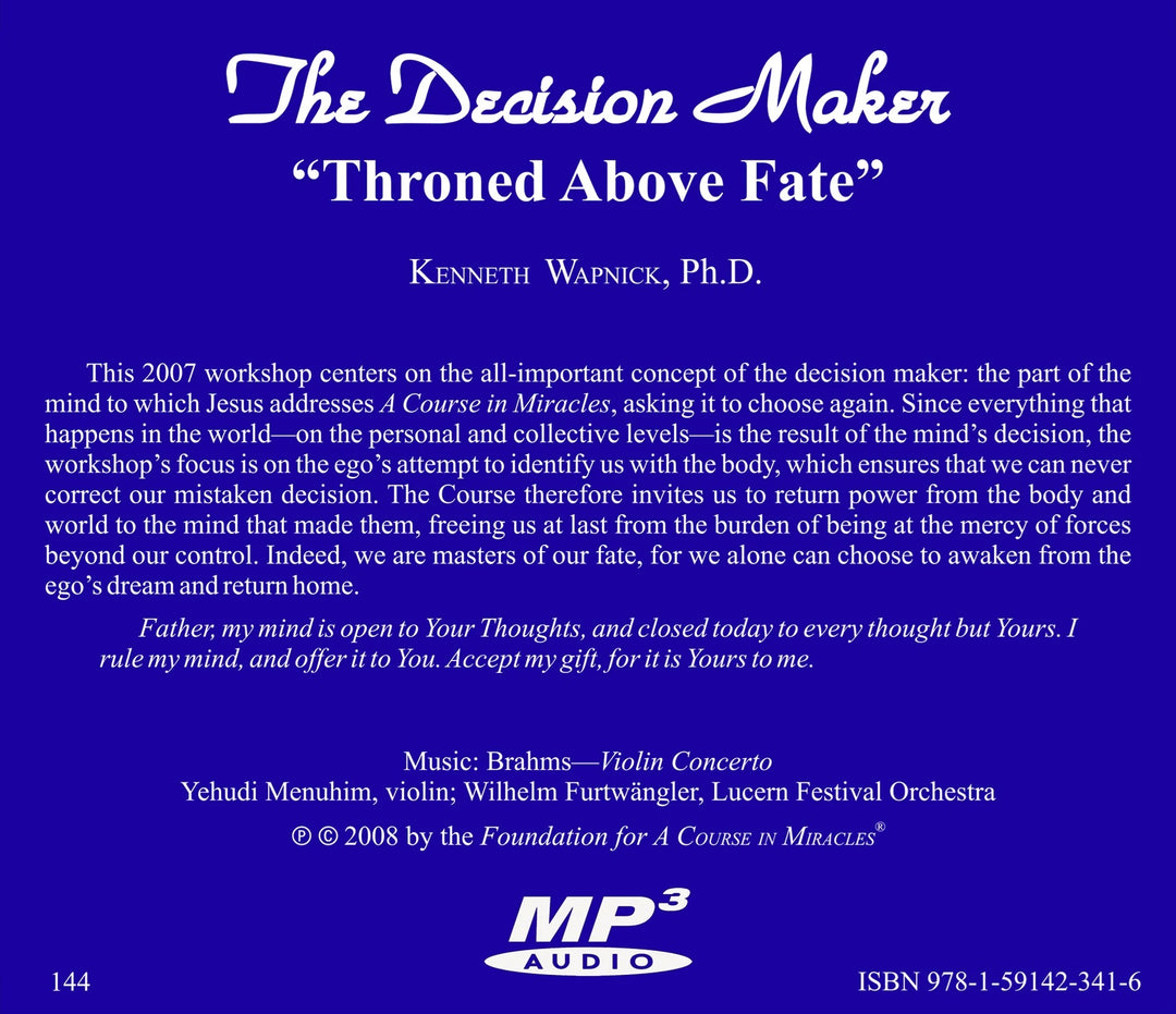 The Decision Maker: "Throned Above Fate" [MP3]