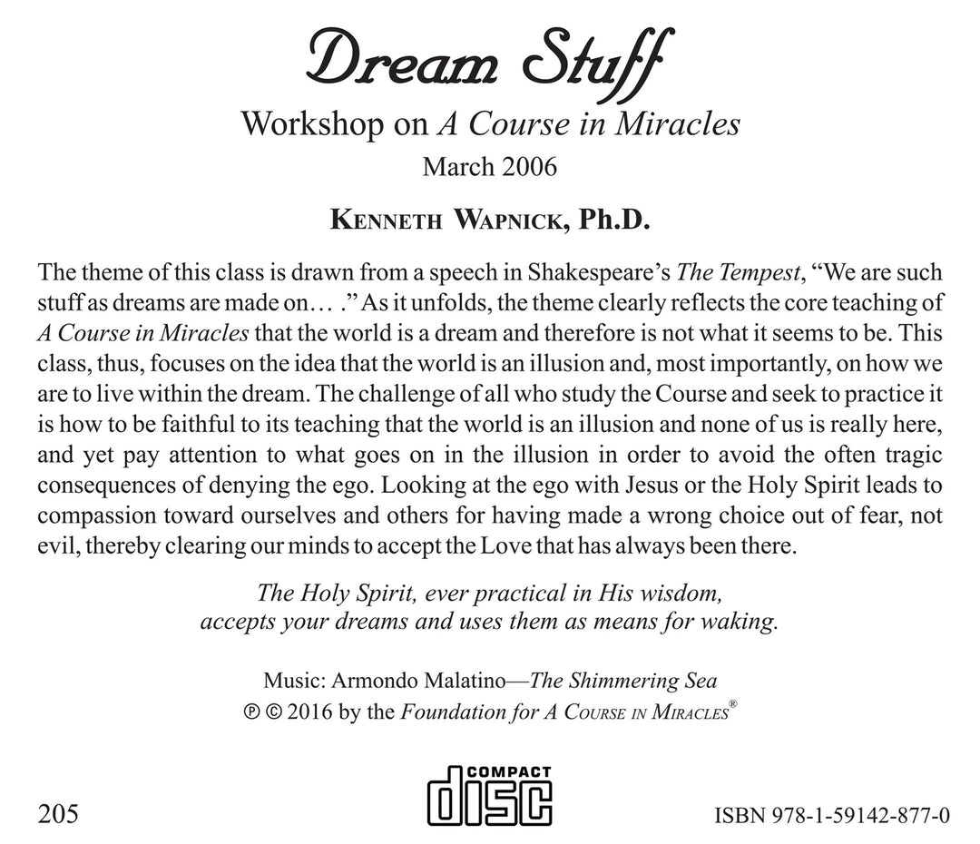 Dream Stuff [CD]