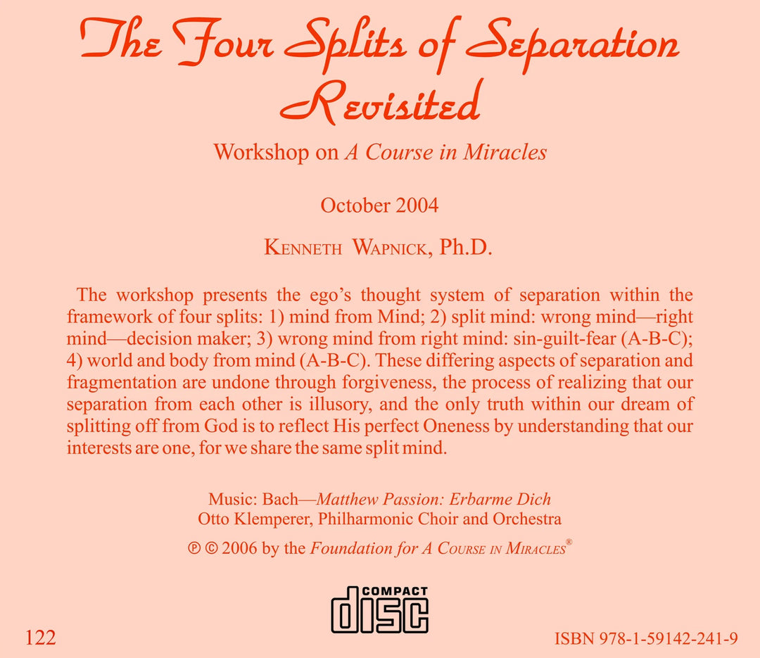 The Four Splits of Separation Revisited [CD]