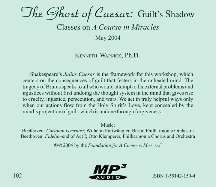 The Ghost of Caesar: Guilt&