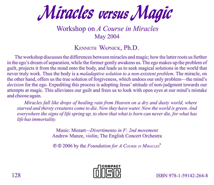 Miracles versus Magic [CD]