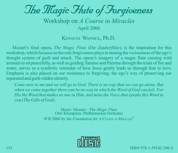 The Magic Flute of Forgiveness [CD]