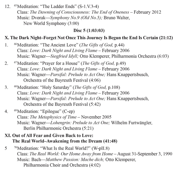 Meditations on the Teachings of "A Course in Miracles" [CD]