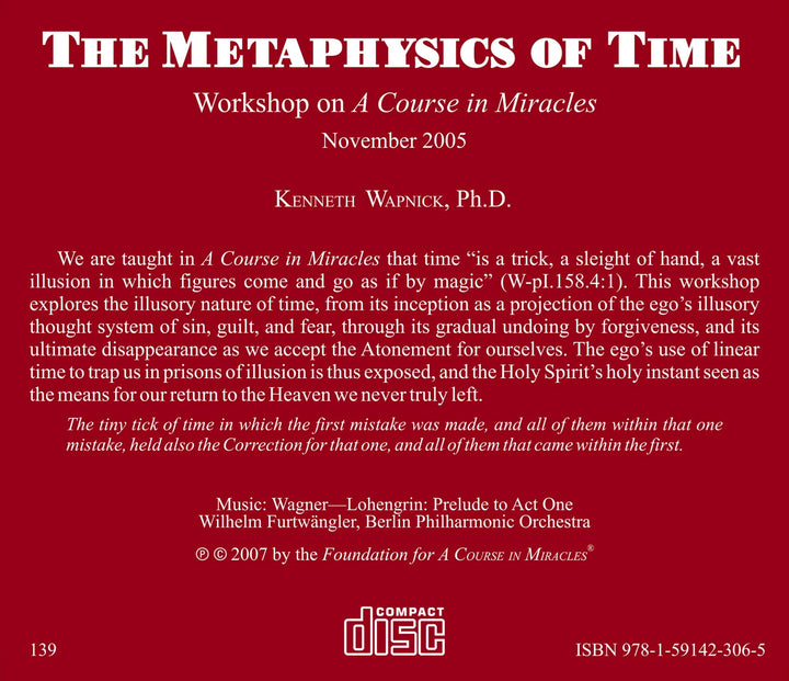 The Metaphysics of Time [CD]