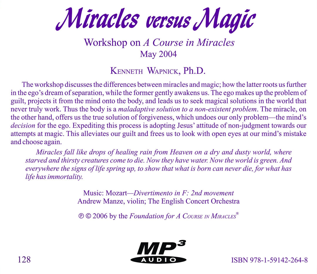Miracles versus Magic [MP3]