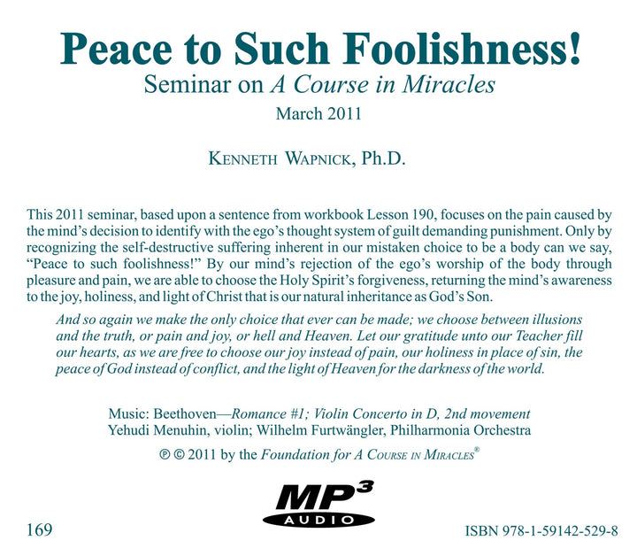 "Peace to Such Foolishness!" [MP3]