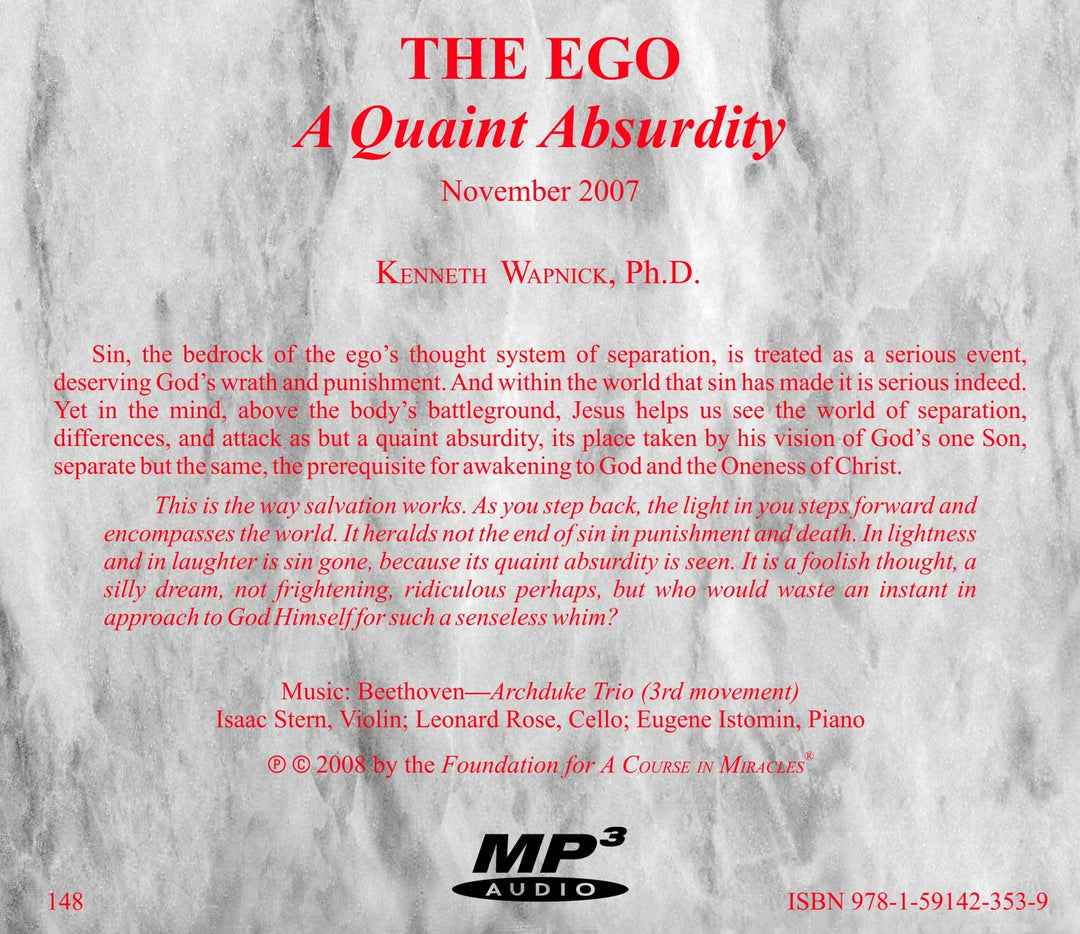 The Ego: A “Quaint Absurdity” [MP3]