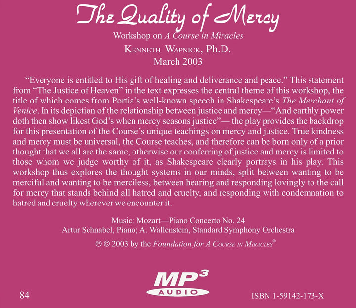 The Quality of Mercy [MP3]
