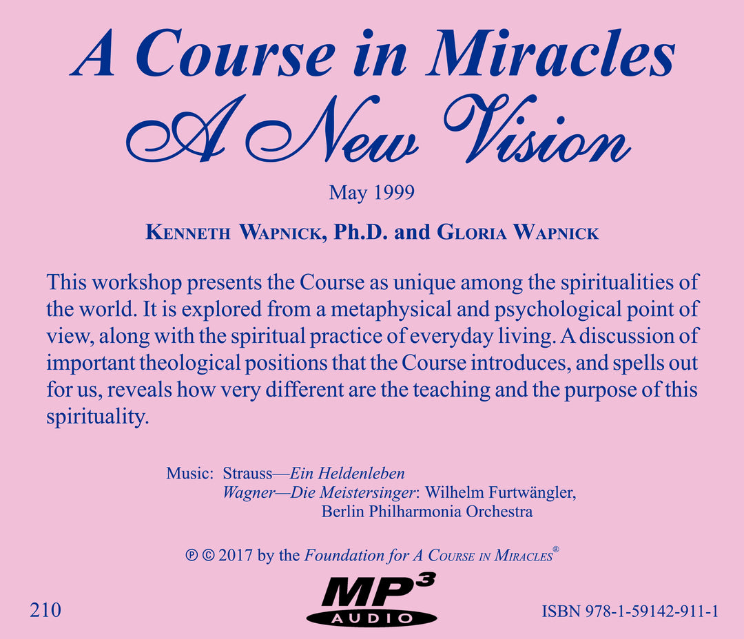 "A Course in Miracles": A New Vision [MP3]