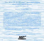 "No Man Is an Island": Our Common Purpose [MP3]