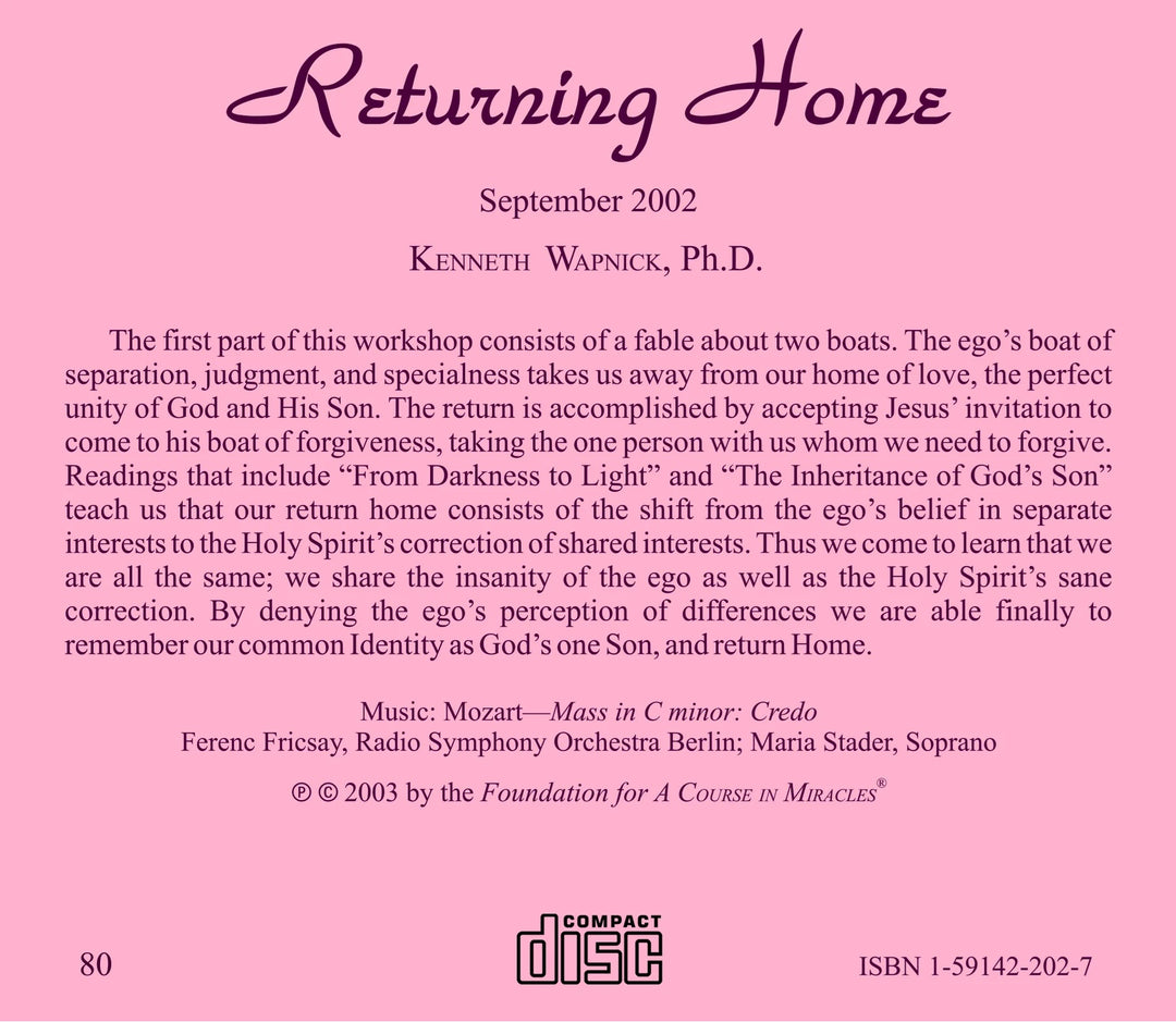 Returning Home [CD]
