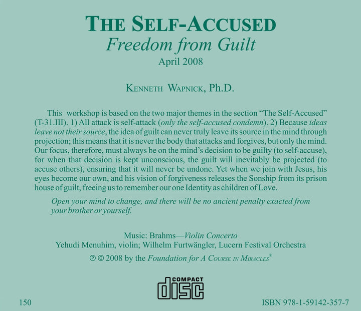 The Self-Accused: Freedom from Guilt [CD]