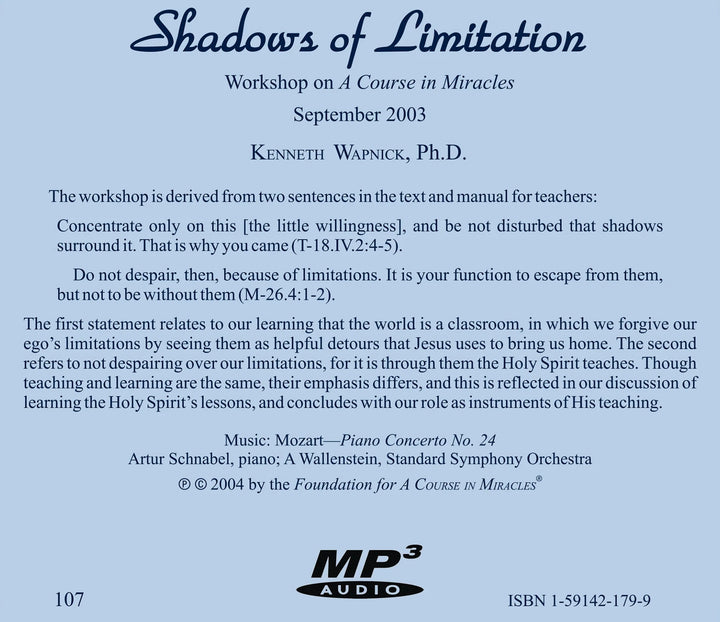 Shadows of Limitation [MP3]