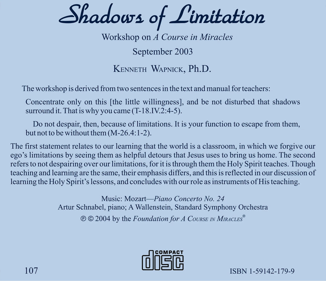 Shadows of Limitation [CD]