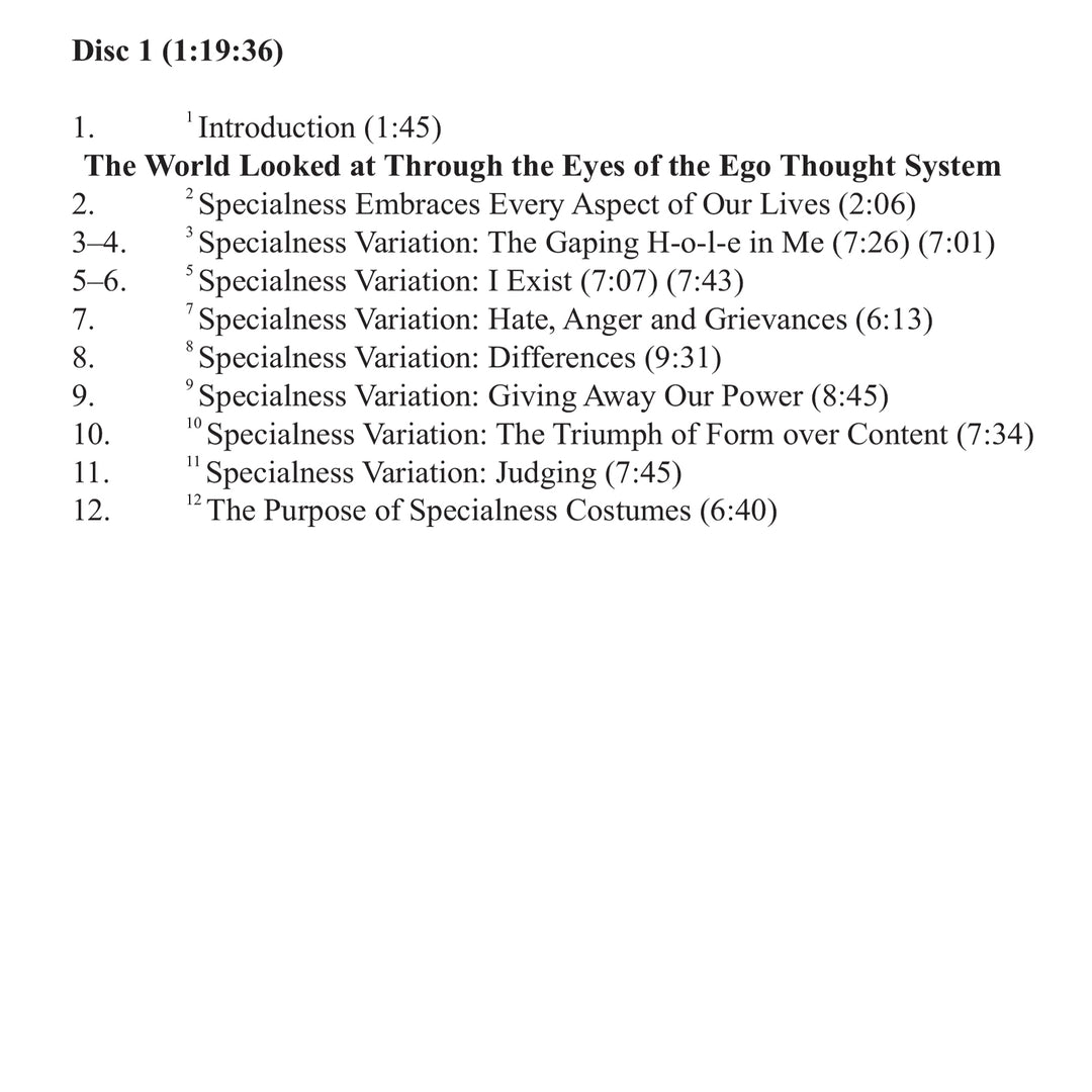 Specialness: Theme and Variations [MP3]