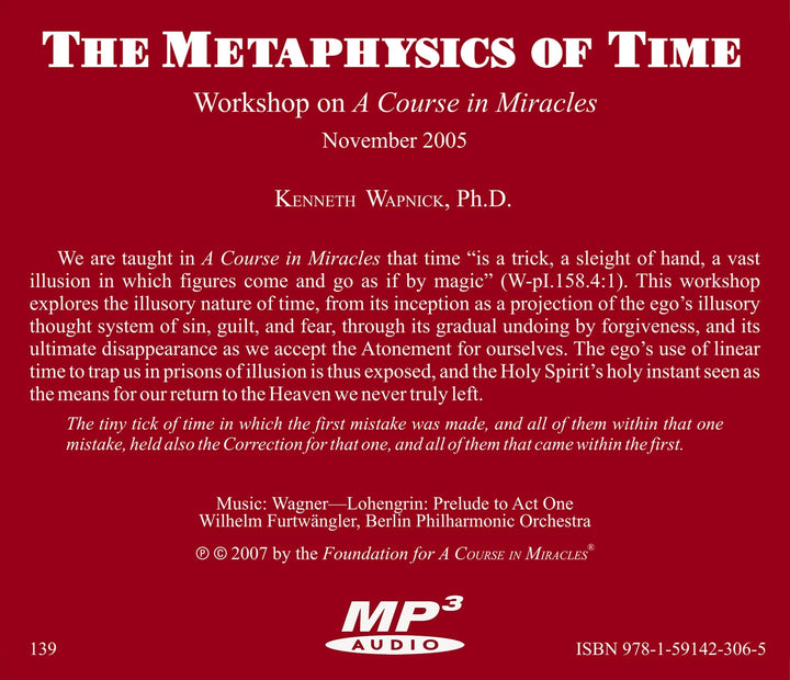 The Metaphysics of Time [MP3]