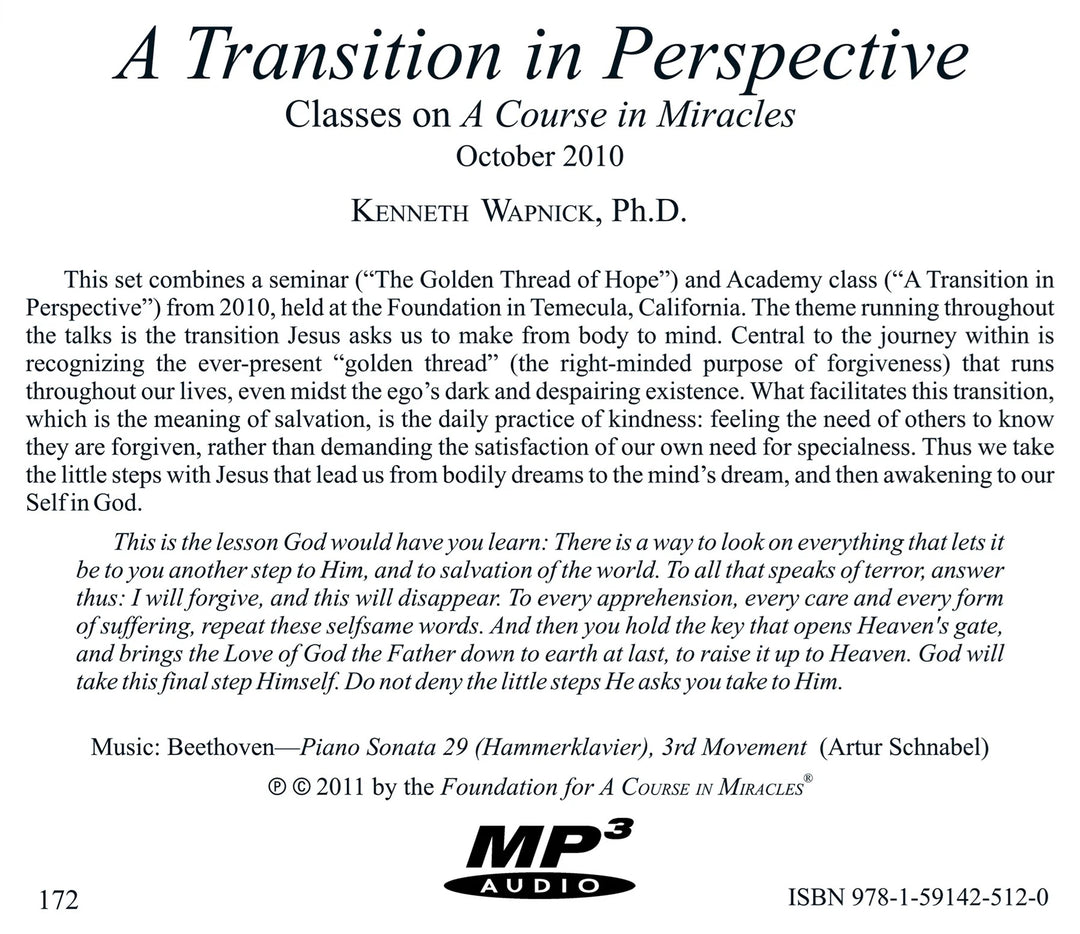"A Transition in Perspective" [MP3]