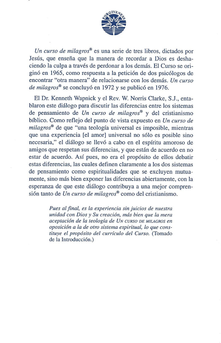 "Un curso en milagros" y el cristianismo: Un diálogo [ES BOOK]