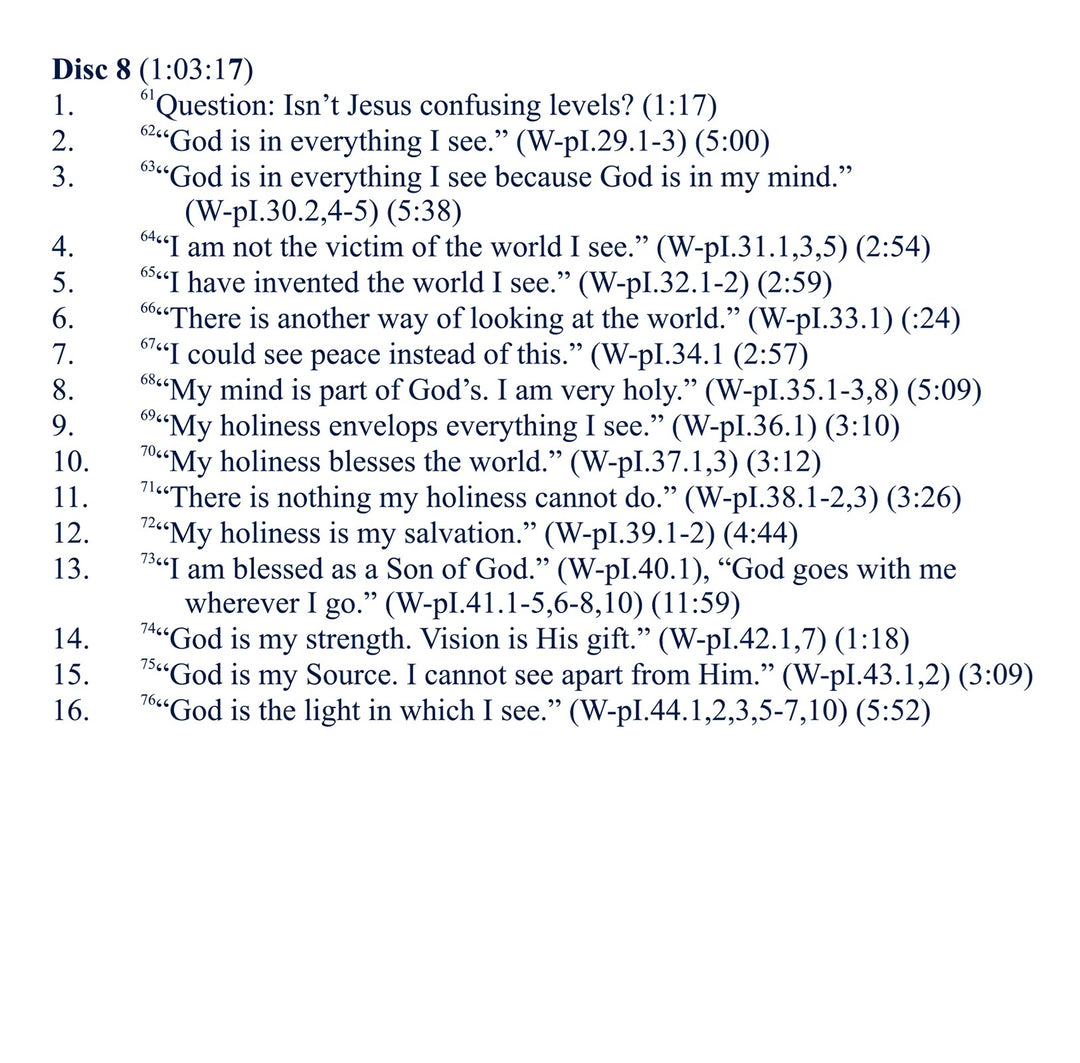 The Workbook of "A Course in Miracles": Its Place in the Curriculum - Theory and Practice [CD]