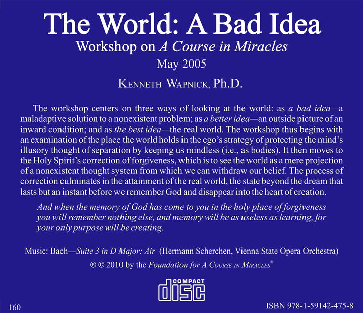 The World: A Bad Idea [CD]