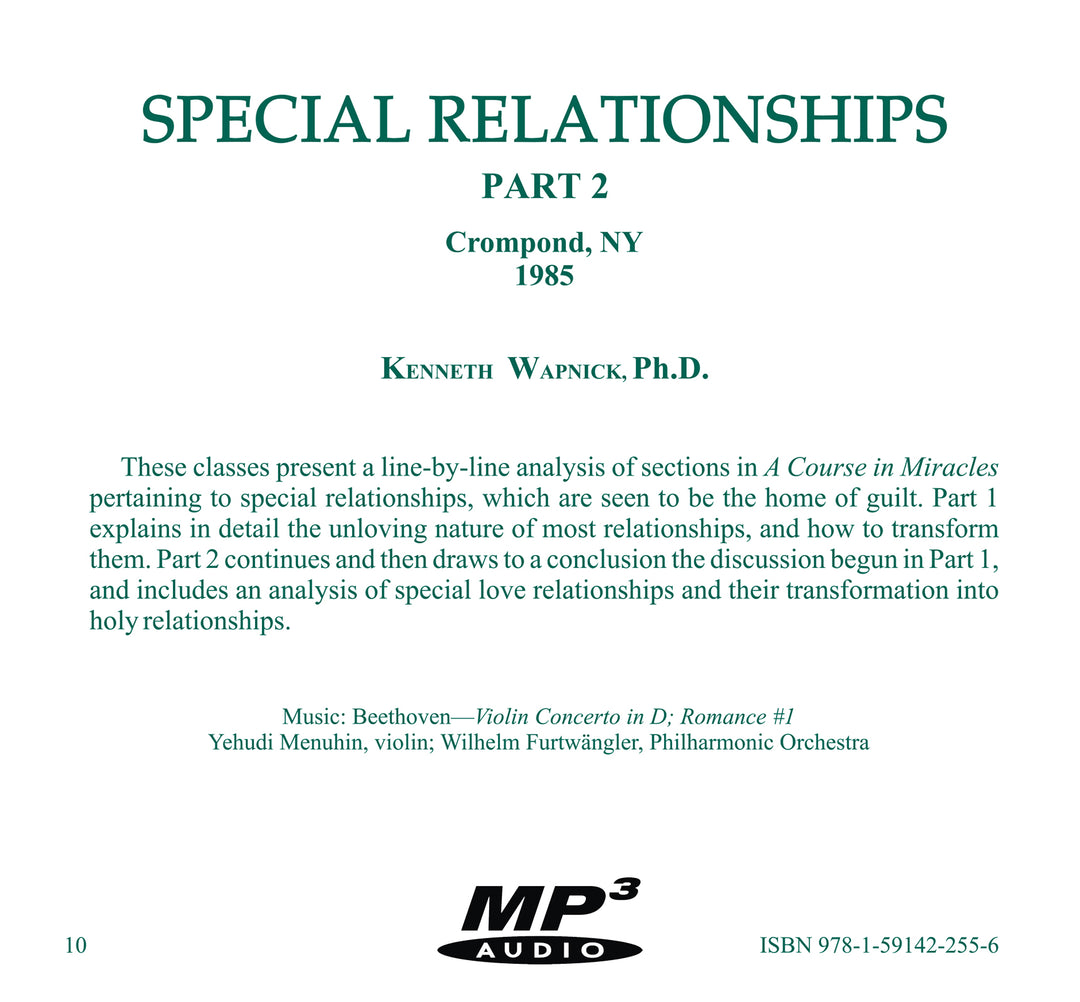 Special Relationships [MP3]