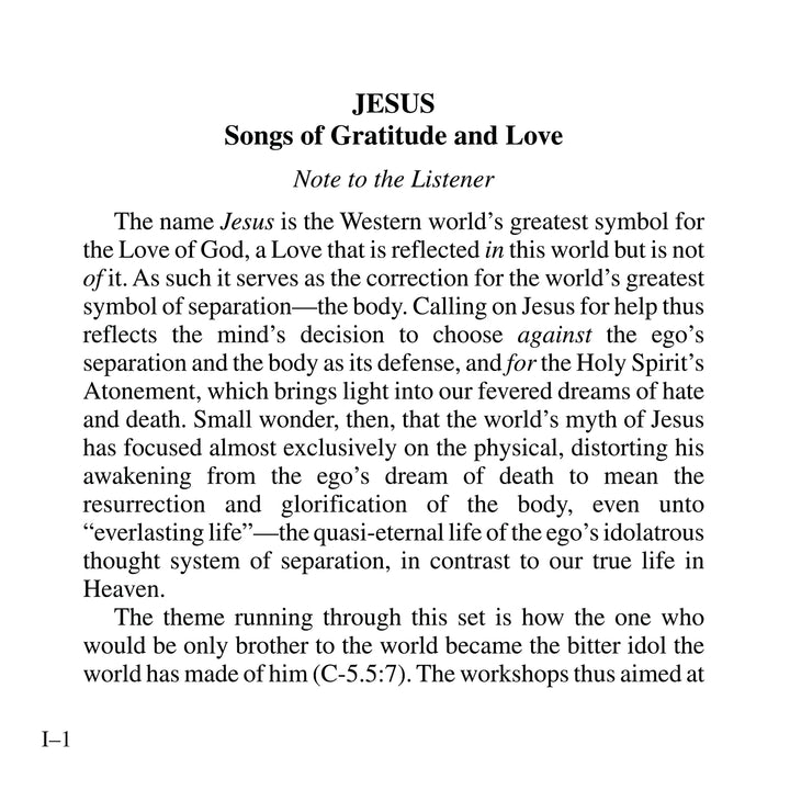 Jesus: Songs of Gratitude and Love [MP3]