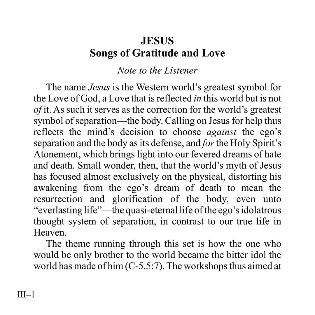 Jesus: Songs of Gratitude and Love [MP3]