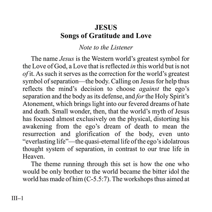 Jesus: Songs of Gratitude and Love [MP3]