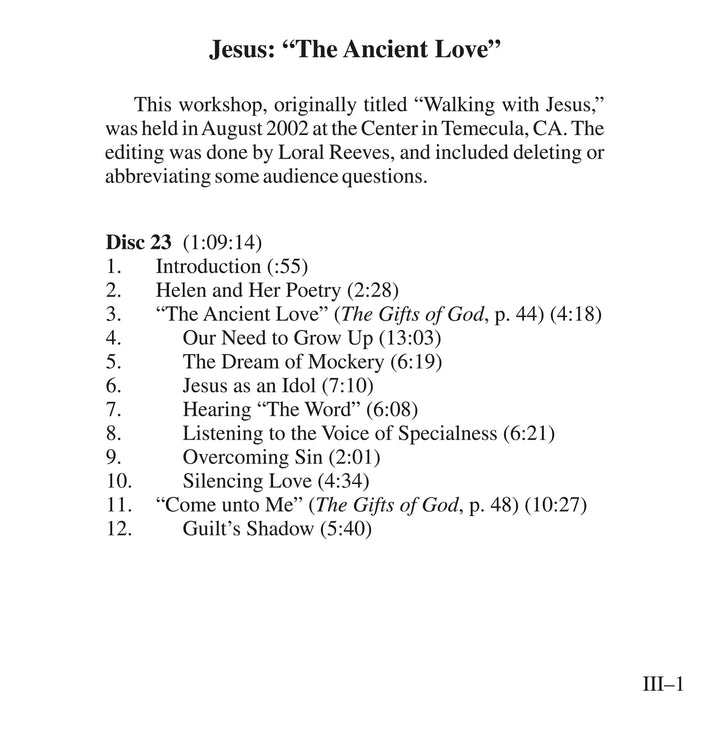 Jesus: Songs of Gratitude and Love [CD]