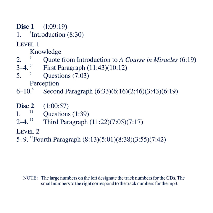 "What It Says": From the Preface of "A Course in Miracles" [CD]