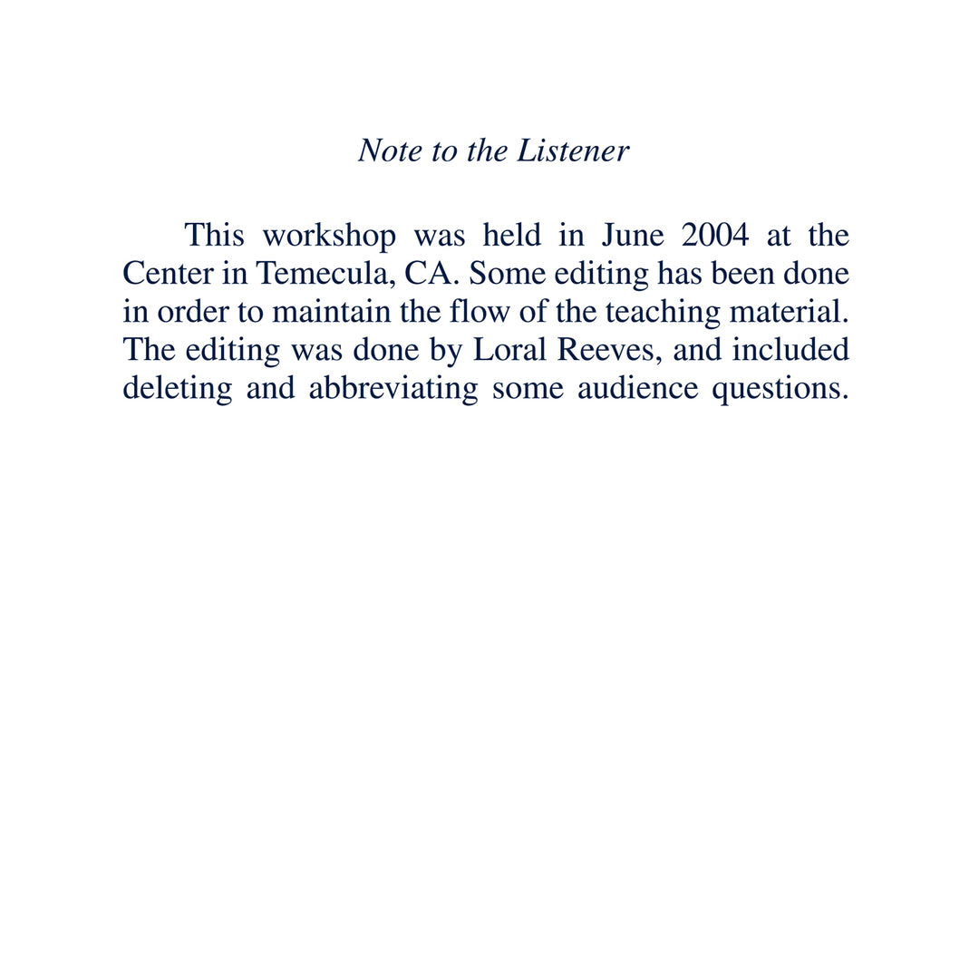 "What It Says": From the Preface of "A Course in Miracles" [CD]