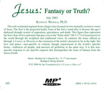 Jesus: Fantasy or Truth? [MP3]